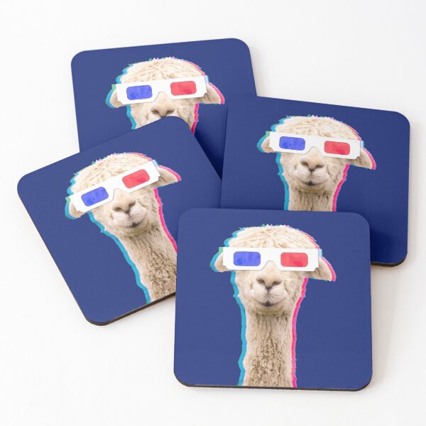 Item preview, 3d glasses party llama designed and sold by Orloff.
