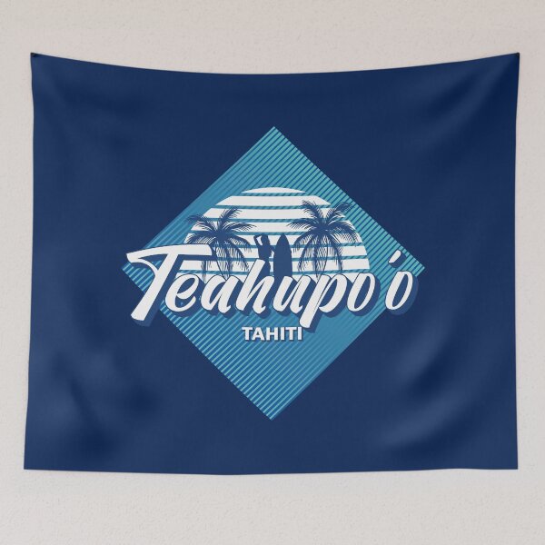 Item preview, Teahupoo Tahiti Retro 80s Summer Surf Design designed and sold by CynthiaGraphics.