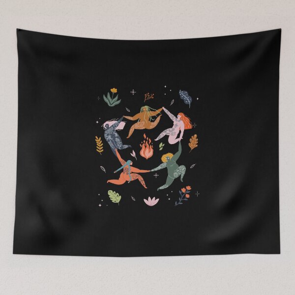 Item preview, Feminist Dance Circle - Body Positivity with Tattoos in Black designed and sold by Monica  Segura.