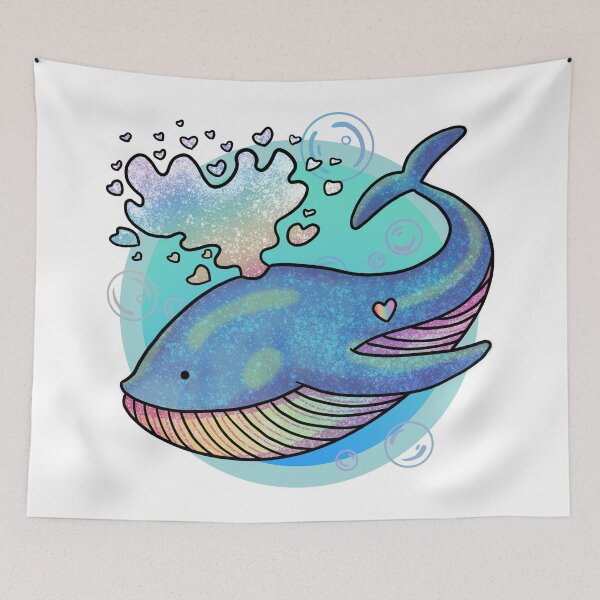 Item preview, Rainbow Whale designed and sold by CadenceLG.