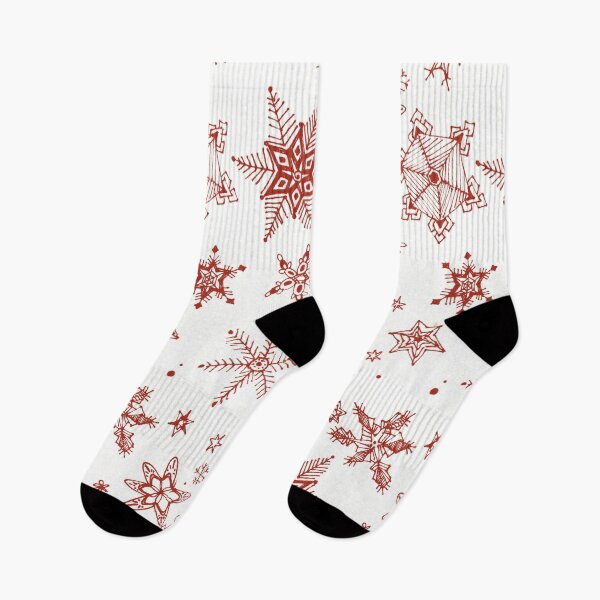 Item preview, Copos de nieve (rojo sobre blanco) designed and sold by jaycejvr.