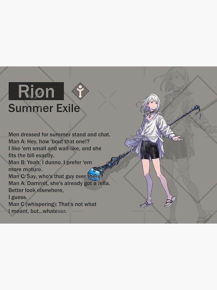 "Rion - Summer Exile (Nier Reincarnation)" Poster For Sale By ...