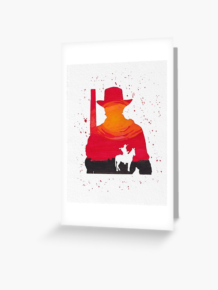 Arthur Morgan Video Game Artwork Greeting Card for Sale by Vintage-Travler