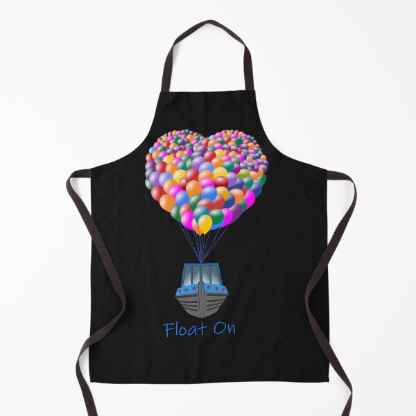 Item preview, Floating Narrowboat with Rainbow Coloured Heart Shape Balloons designed and sold by Solotree.