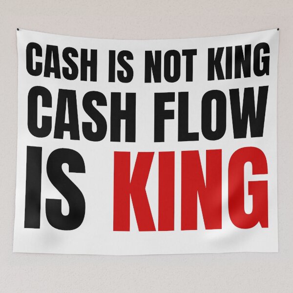 Item preview, Cash is not king cashflow is king 4 designed and sold by KingsManKind.
