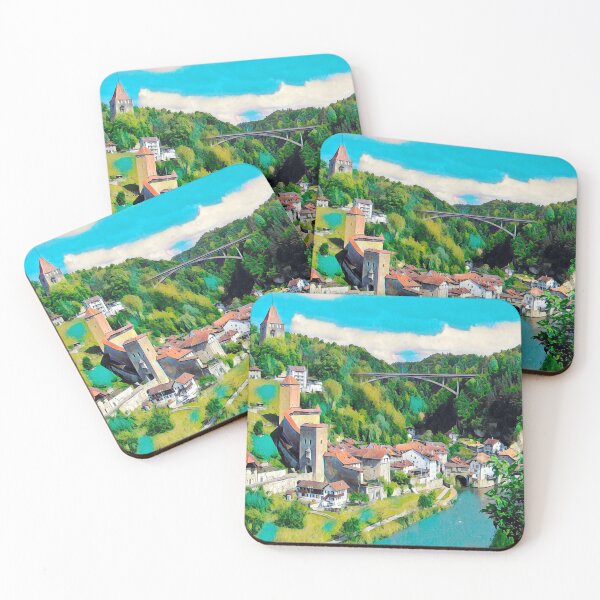 Item preview, Fribourg Streets designed and sold by Sofia-Draws.