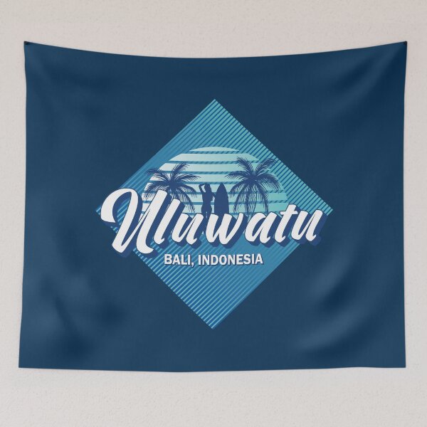 Item preview, Uluwatu Bali Indonesia Retro 80s Summer Surf Design designed and sold by CynthiaGraphics.