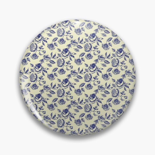 Item preview, Blue roses toile de jouy designed and sold by melissacondeart.
