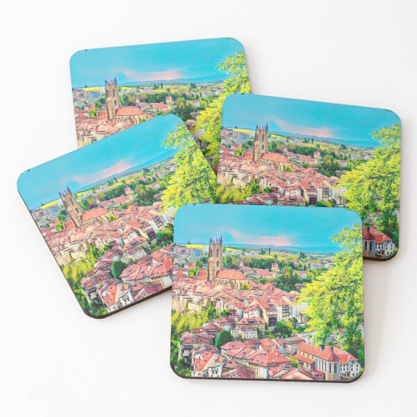 Item preview, Fribourg Old Town designed and sold by Sofia-Draws.