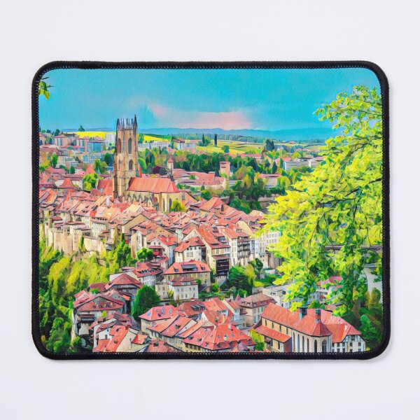 Item preview, Fribourg Old Town designed and sold by Sofia-Draws.