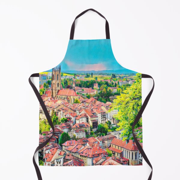 Item preview, Fribourg Old Town designed and sold by Sofia-Draws.