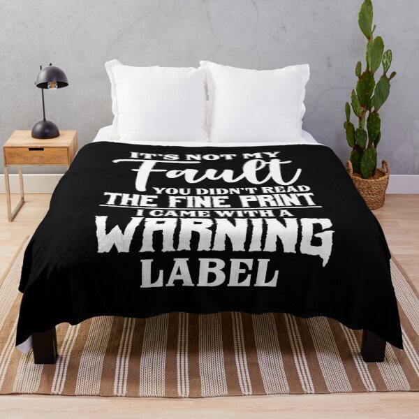 Item preview, I come with a warning label funny saying sarcasm designed and sold by duron4.