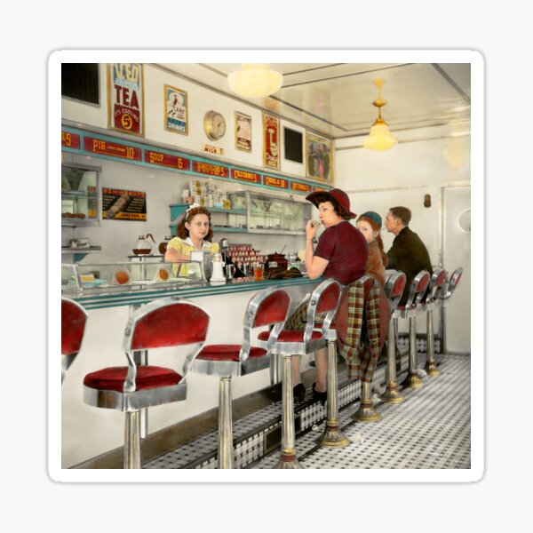 Cafe - The local hangout 1941 Sticker