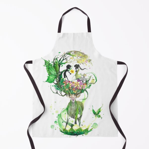Item preview, kiss watercolor painting drawing art illustration beautiful fairy reindeer designed and sold by MusicSkateboard.