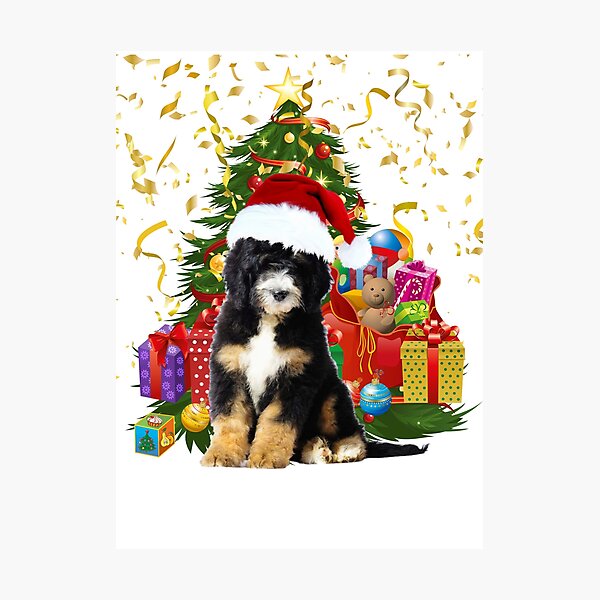 Xmas Lighting Reindeer Hat Bernese Mountain Dog Christmas Gift