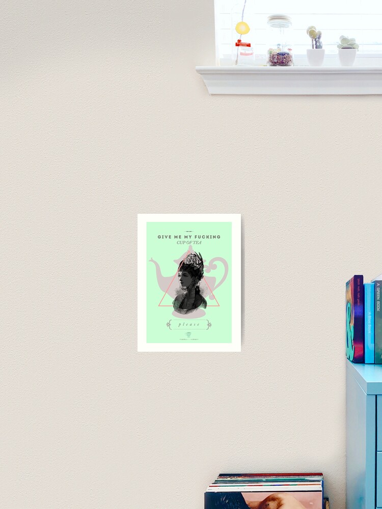 Thumbnail 1 of 3, Art Print, cup of tea designed and sold by elenarosa.