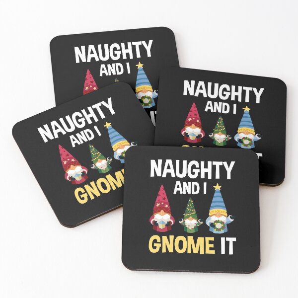 Item preview, Xmas Naughty And I Gnome It Funny Christmas Party Gnomes designed and sold by MJLdesigns.