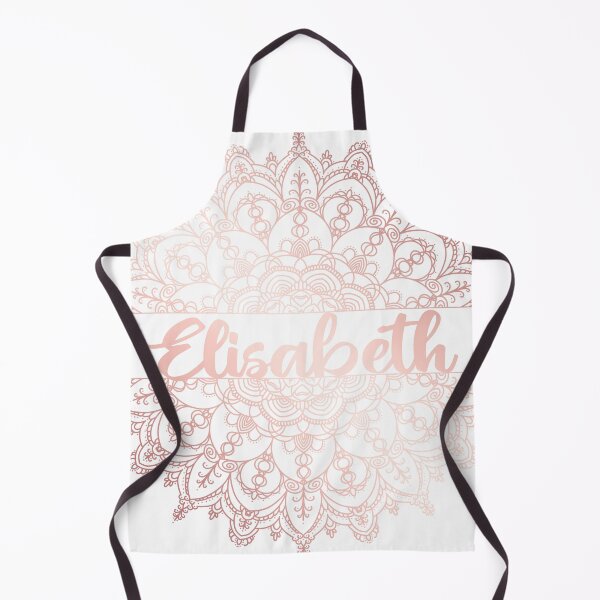 Item preview, First name Elisabeth mandala in rose gold designed and sold by felinefeelings.