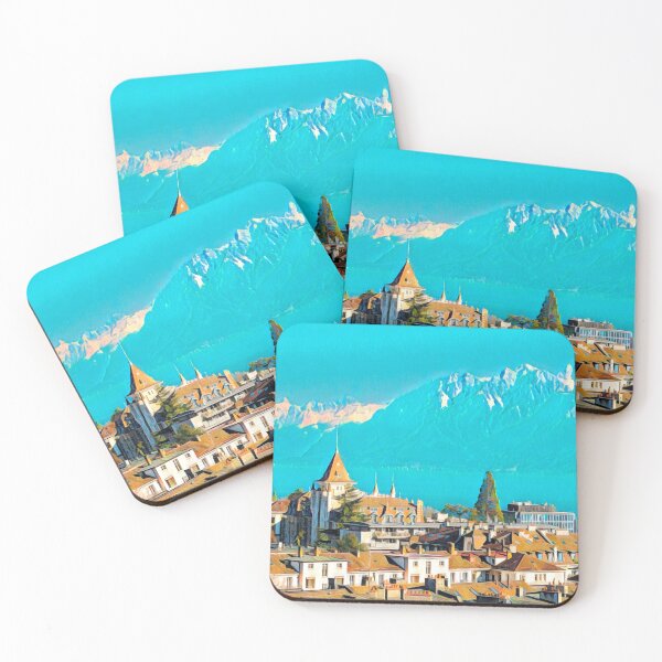 Item preview, Lausanne Skyline designed and sold by Sofia-Draws.