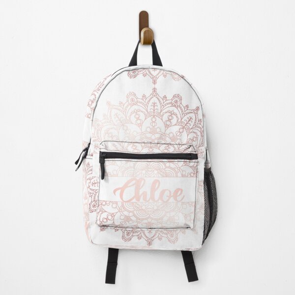 Item preview, First name Chloe mandala in rose gold designed and sold by felinefeelings.