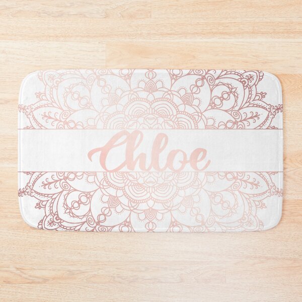Item preview, First name Chloe mandala in rose gold designed and sold by felinefeelings.