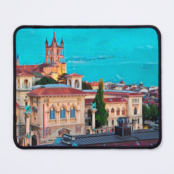 Item preview, Lausanne Cityscape designed and sold by Sofia-Draws.