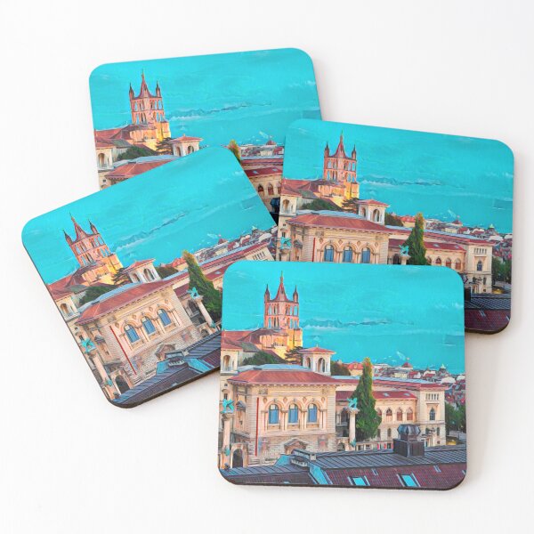 Item preview, Lausanne Cityscape designed and sold by Sofia-Draws.