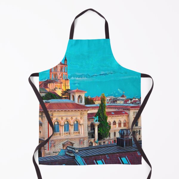 Item preview, Lausanne Cityscape designed and sold by Sofia-Draws.