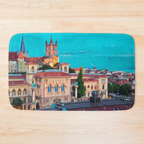 Item preview, Lausanne Cityscape designed and sold by Sofia-Draws.