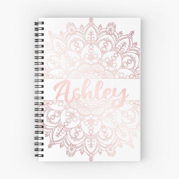 Item preview, First name Ashley mandala in rose gold designed and sold by felinefeelings.
