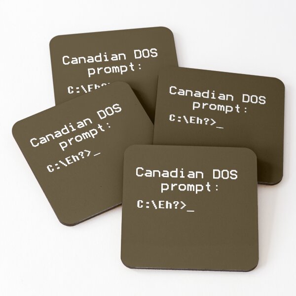 Item preview, Canadian DOS prompt  designed and sold by Texty-Tshirts.