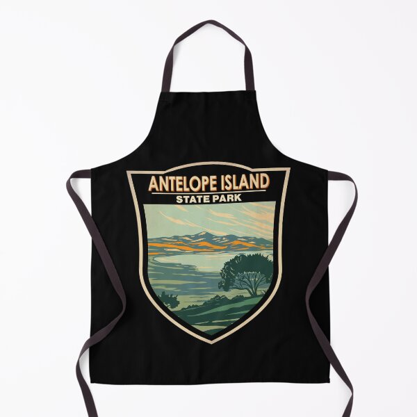 Aperçu de l'œuvre Badge du parc d'État d'Antelope Island, Utah créée et vendue par KrisSidDesigns.