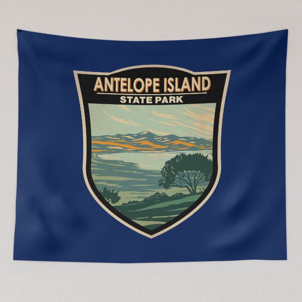 Item preview, Antelope Island State Park Utah Badge designed and sold by KrisSidDesigns.