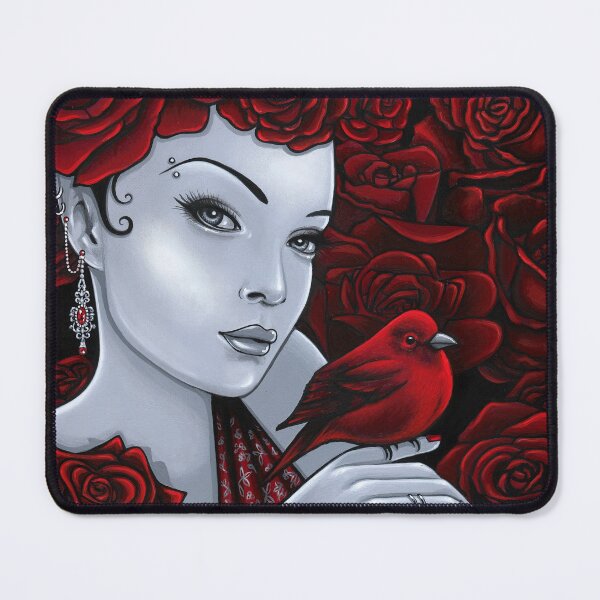 Item preview, Scarlet Red Rose Bird Fae by Myka Jelina designed and sold by Myka Jelina.