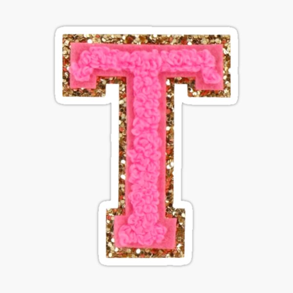 Letter T Glitter Stickers for Sale | Redbubble