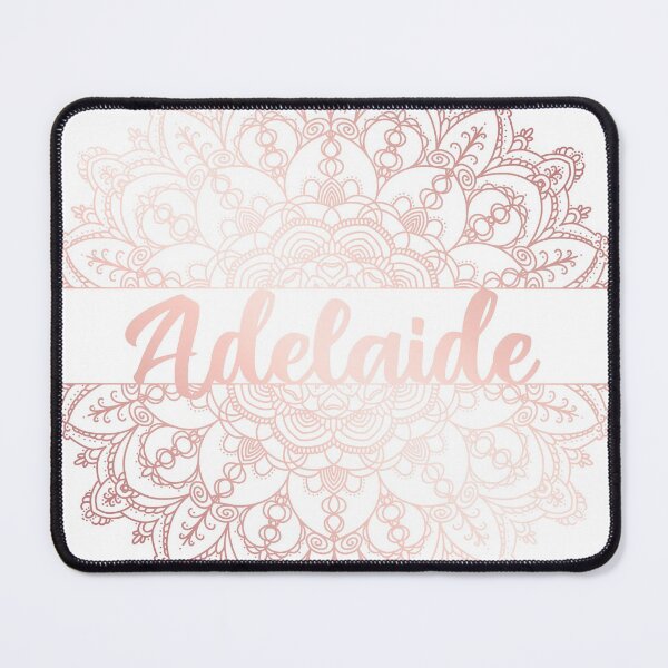 Item preview, First name Adelaide mandala in rose gold designed and sold by felinefeelings.