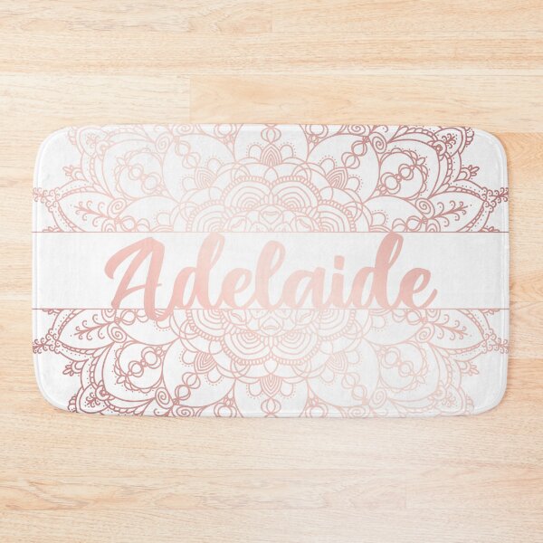 Item preview, First name Adelaide mandala in rose gold designed and sold by felinefeelings.