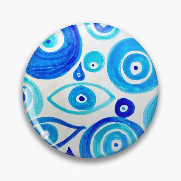 Item preview, evil eye tear drop pattern designed and sold by Zoë Witherspoon.