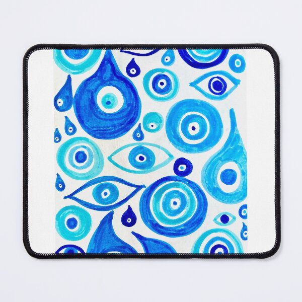 Item preview, evil eye tear drop pattern designed and sold by Zoë Witherspoon.