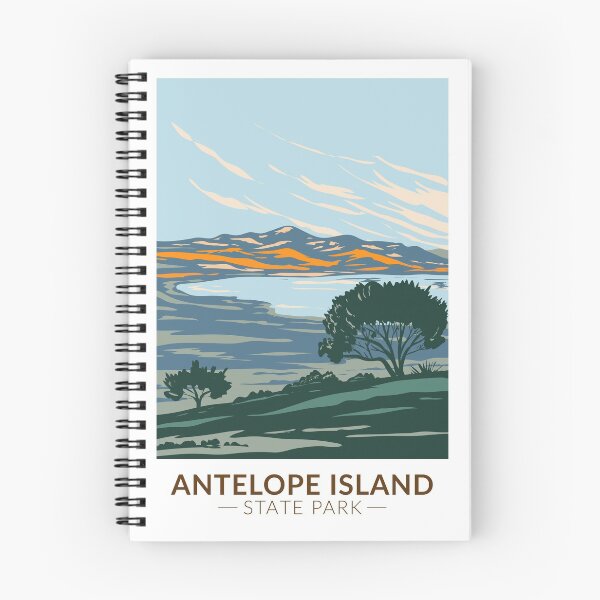 Item preview, Antelope Island State Park Utah Vintage designed and sold by KrisSidDesigns.