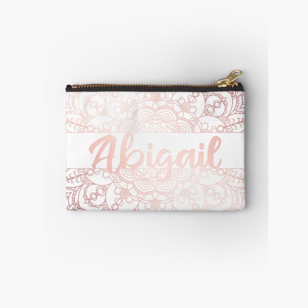 Item preview, First name Abigail mandala in rose gold designed and sold by felinefeelings.