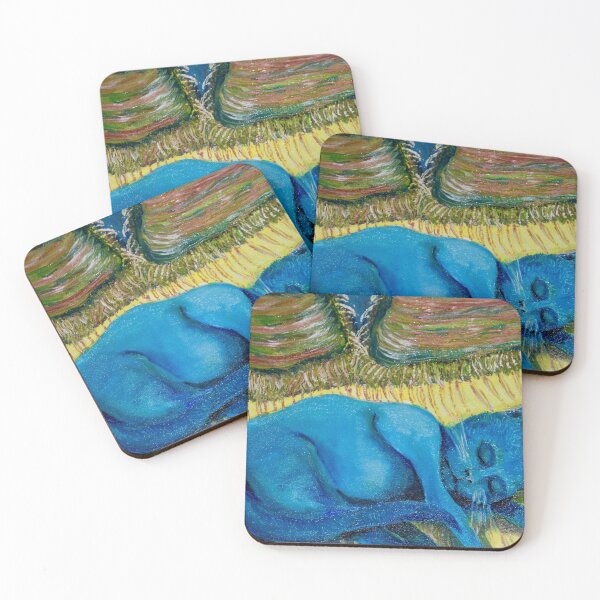 Item preview, Blue cat sleeping designed and sold by Janice Schiff.