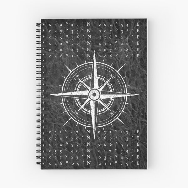 Item preview, Illustration - Compass / coordinates in shabby vintage style designed and sold by WillysVintage.