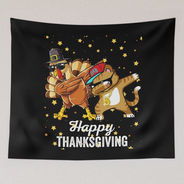 Item preview, Happy Thanksgiving Cat Turkey, Dabbing Funny Kids designed and sold by AMINE  ★★★★★.