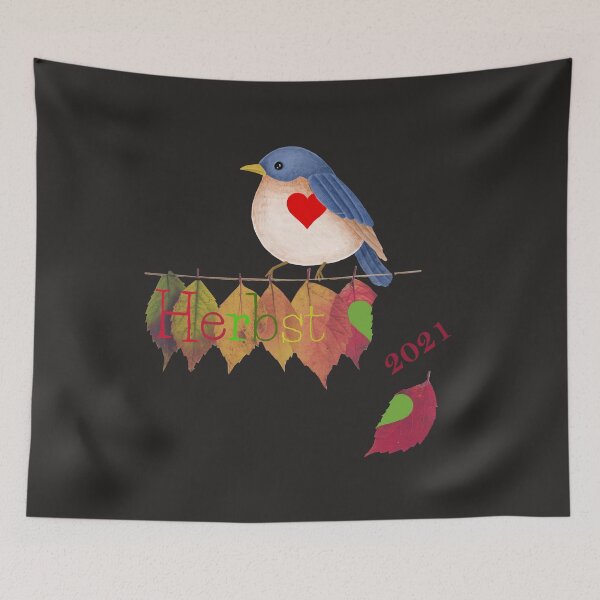 Item preview, Funny beautiful bird is sitting on the clothesline and has a big heart designed and sold by GOGO20.