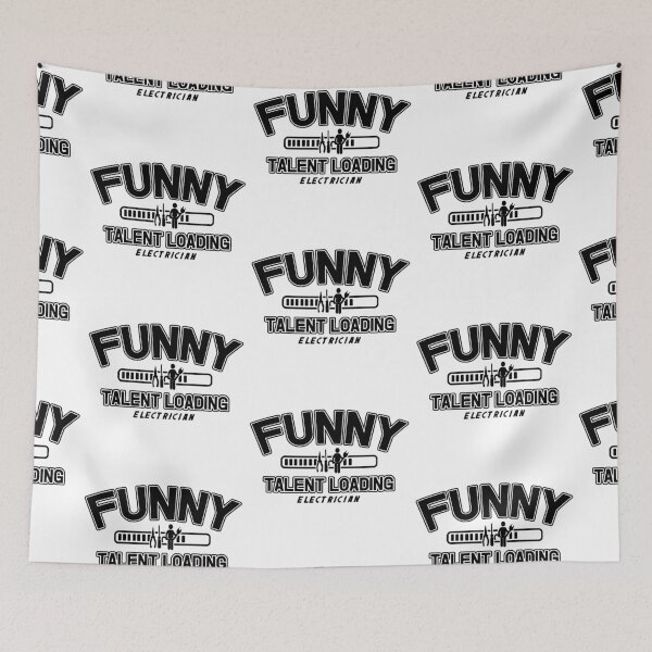 Item preview, Funny Electrician Talent Loading Art Design Happy Apparel Essential Inspiration Joy Mood Funny designed and sold by DesignByHeartUK.