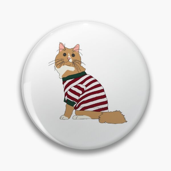 Item preview, Cat in Christmas Pajamas (Orange and White) designed and sold by nklange240.