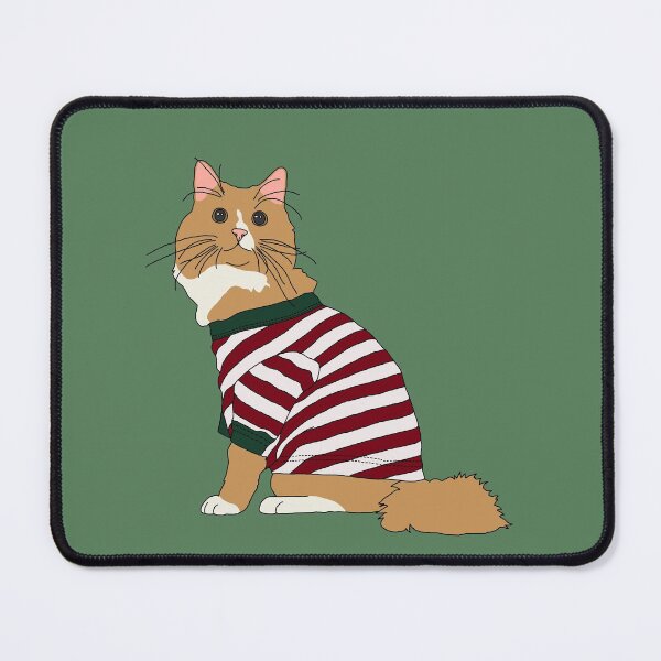 Item preview, Cat in Christmas Pajamas (Orange and White) designed and sold by nklange240.