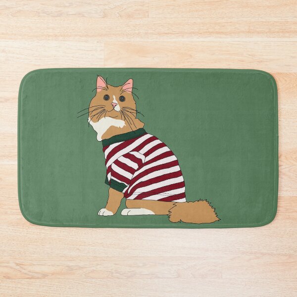 Item preview, Cat in Christmas Pajamas (Orange and White) designed and sold by nklange240.