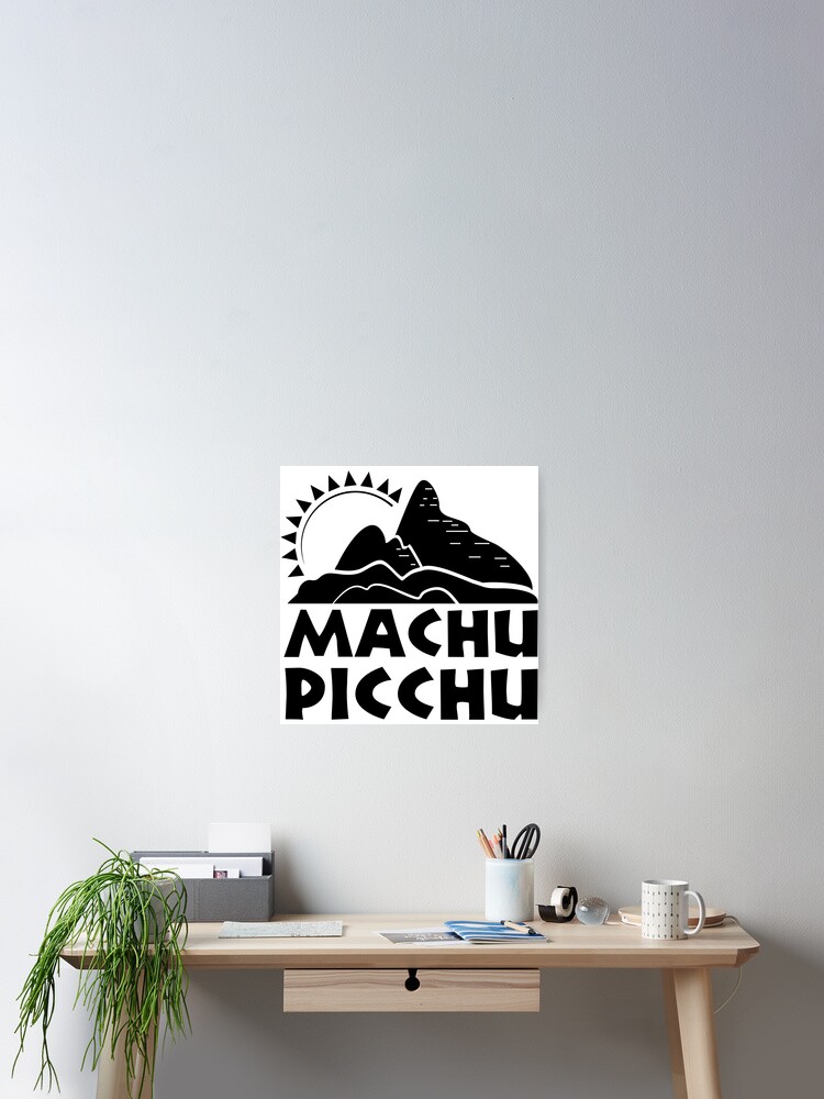 Imagen 2 de 3, Póster con la obra Machu Picchu Sun, diseñada y vendida por SmiledClothing.